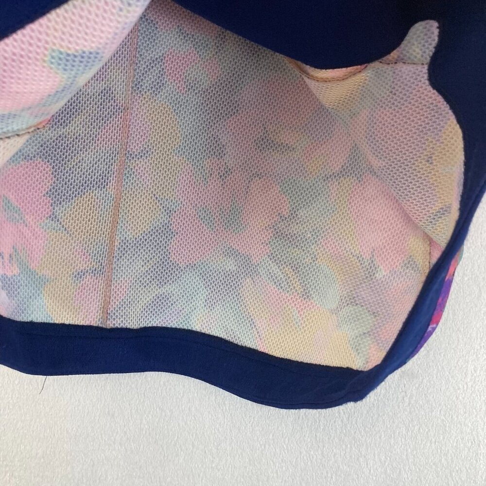 Pablo Collection Button Up Floral Blazer Jacket 8P Petite 8 Colorful 1/2 Sleeve - Picture 9 of 11